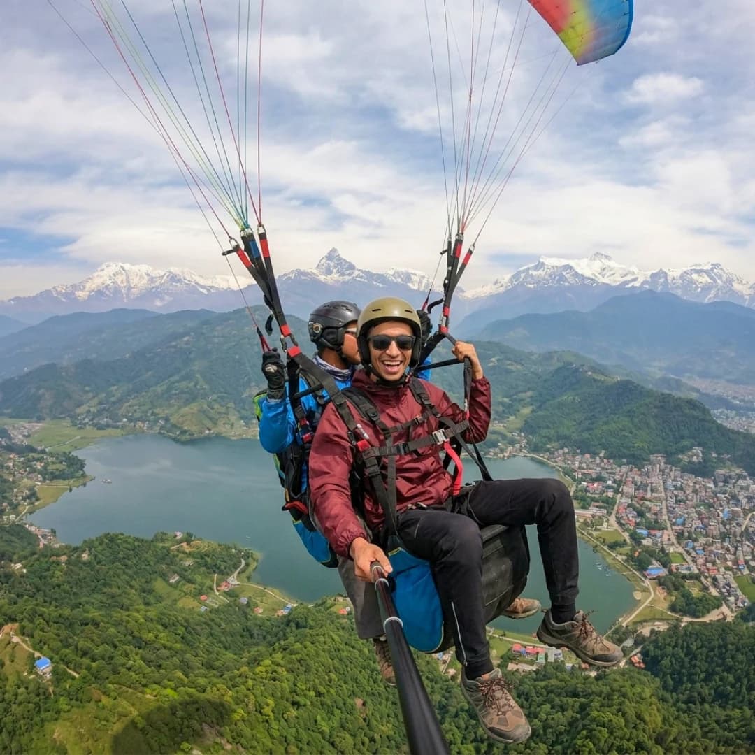 High-Altitude Clarity Over Pokhara